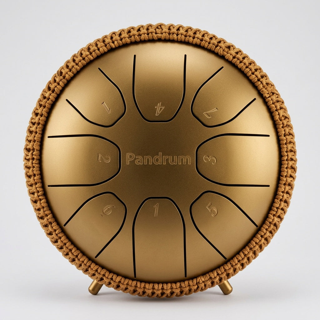 Pandrum Zungentrommel „Standard" – Handgefertigt – 14/20 cm – 8 Zungen – C-Dur